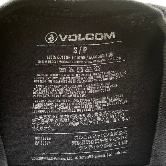 VOLCOM Stone Skate Skater Logo Tee Shirt Men S/P Small - Picture 4 of 5
